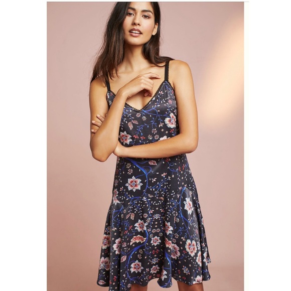 NWT Anthropologie Tana Satin Chemise